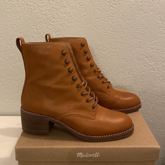 Madewell Patti Lace-Up Combat Boots - Picture 2 of 9